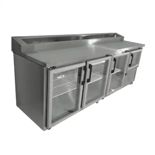 EB2550PG U BR FRIDGE S S EXTERIOR 2 AND HALF SWING GLASS DOORS R290 PIZZA TOP INCL CASTORS AND EMS The Cater ring solutions Johannesburg.webp